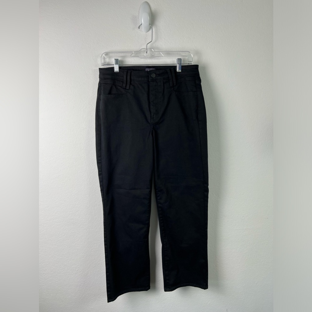 NYDJ Relaxed Straight Leg Black Jeans